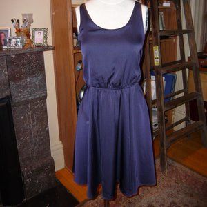 Against Nudity Montreal Women's Size S Dress Blue